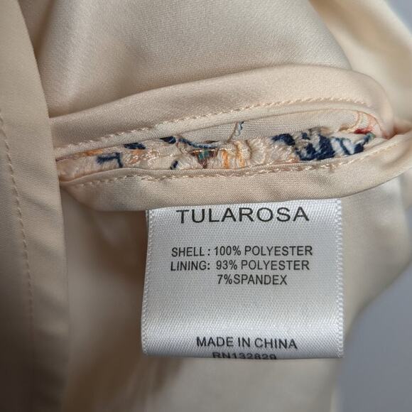 Tularosa Cream Cyrus Dress Lace Sleeveless Fit And Flare Scalloped Hem XS - Picture 8 of 10